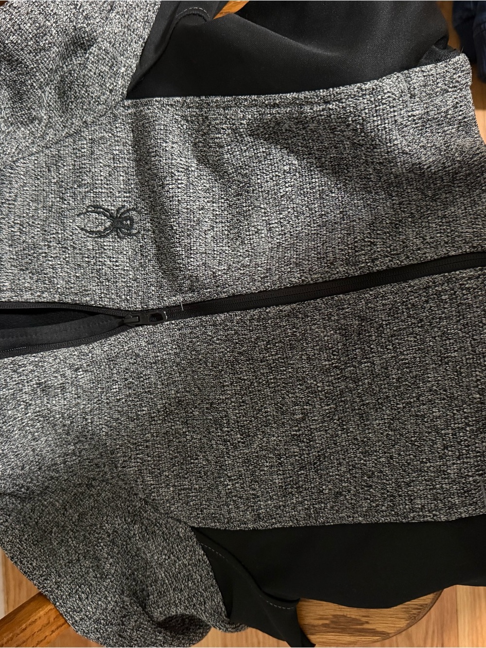 Men's Heather Gray Full-Zip Sweater Jacket